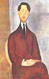 Photo:  Amedeo Modigliani, Portrait Leopold Zborowski (Ritratto di Leopold Zborowski), 1918